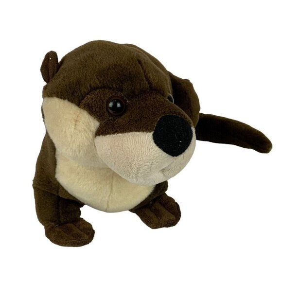 Wild Republic Sea River Otter 14 inch Plush Brown Realistic Stuffed Animal - Picture 2 of 6